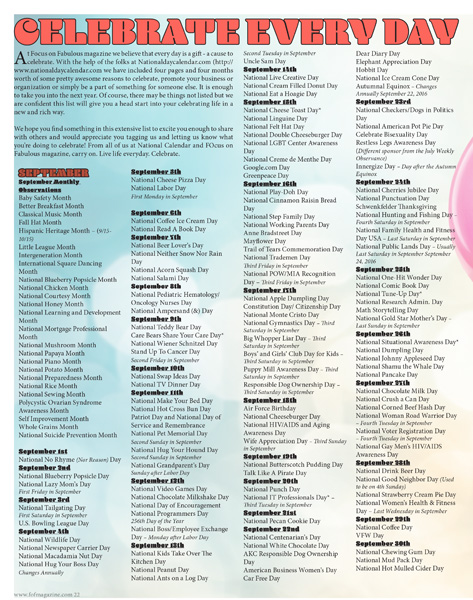 fall 2016 pg 22-25 Celebrate everyday