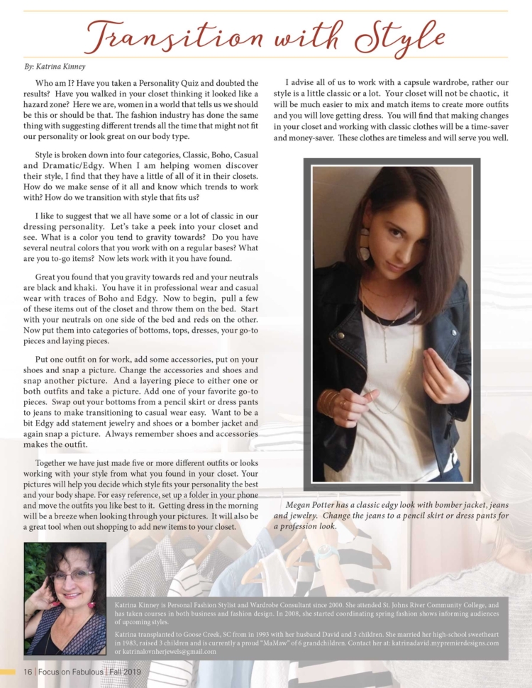 Fall 2019 pg 16 Transition with style
