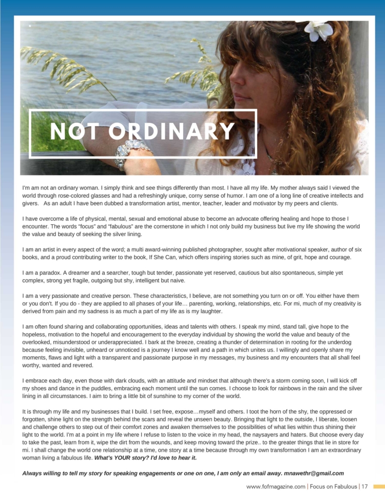 Fall 2019 pg 17 not ordinary